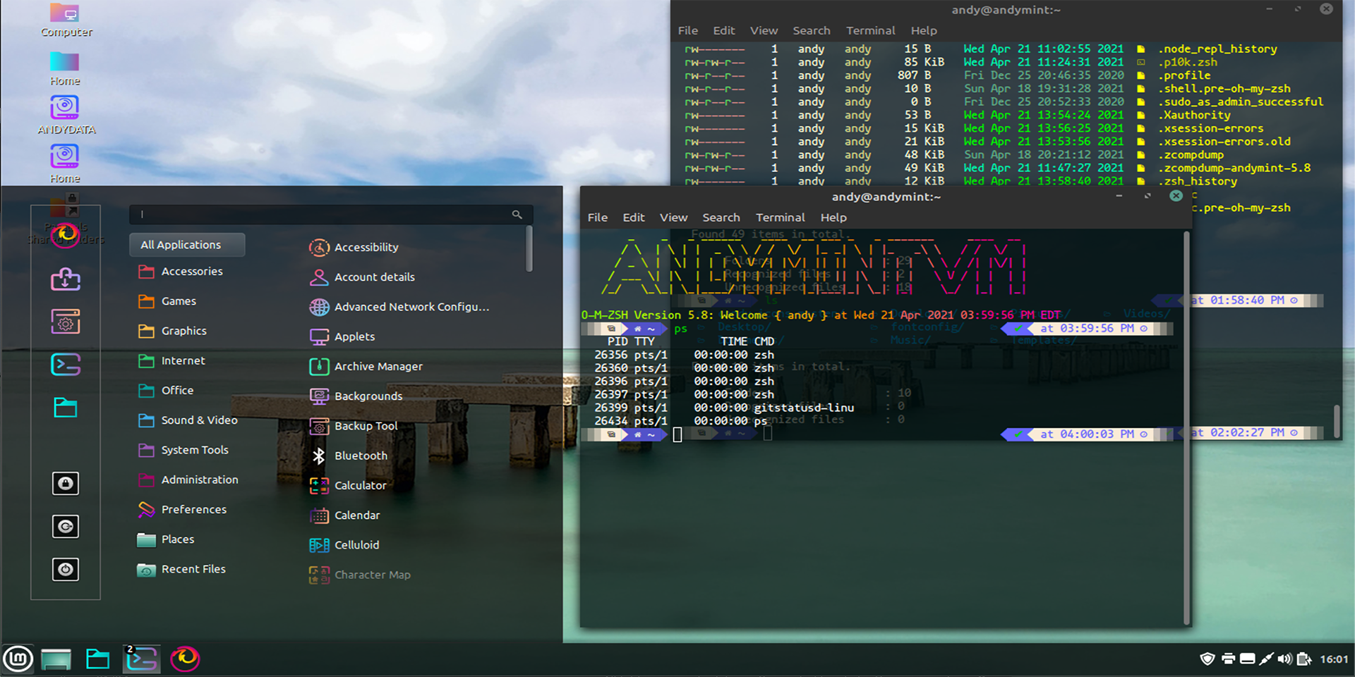 pic of linux desktop theme